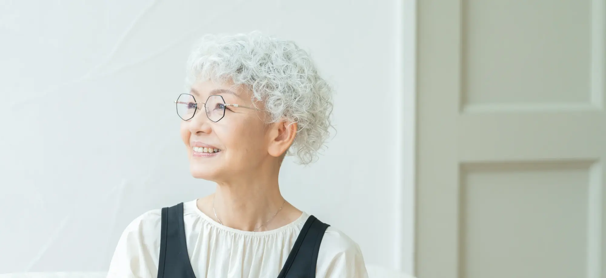 Patient smiling for gum lift treatment